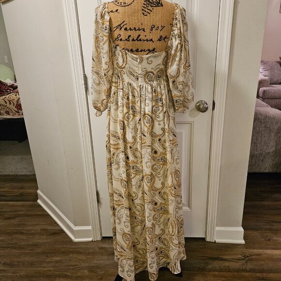 SOLD Anthropologie/Storia Paisley Maxi Dress Size M - Picture 7 of 13